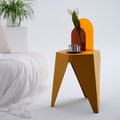 Artiss 4PC Puzzle Stool Bar Stools Stackable Yellow-Furniture &gt; Bar Stools &amp; Chairs &gt; Table &amp; Bar Stools-PEROZ Accessories