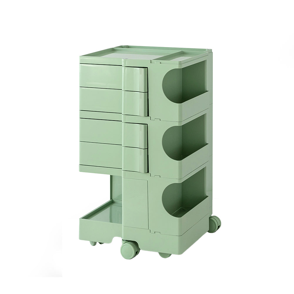 ArtissIn Storage Trolley Bedside Table 5 Tier Cart Boby Replica Green-Bedside Tables-PEROZ Accessories