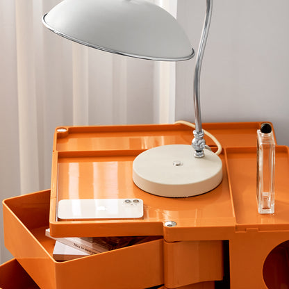 ArtissIn Storage Trolley Bedside Table 5 Tier Cart Boby Replica Orange-Bedside Tables-PEROZ Accessories