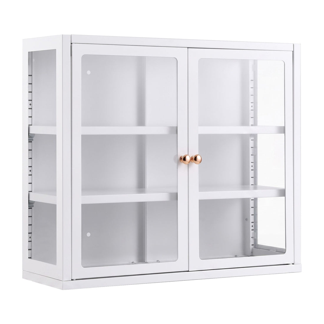 Artiss Buffet Cabinet Sideboard Wall Mounted Clear Display Storage 60cm White-Furniture > Dining > Buffets &amp; Sideboards-PEROZ Accessories