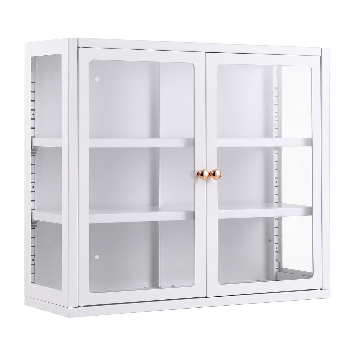 Artiss Buffet Cabinet Sideboard Wall Mounted Clear Display Storage 60cm White-Furniture > Dining > Buffets &amp; Sideboards-PEROZ Accessories