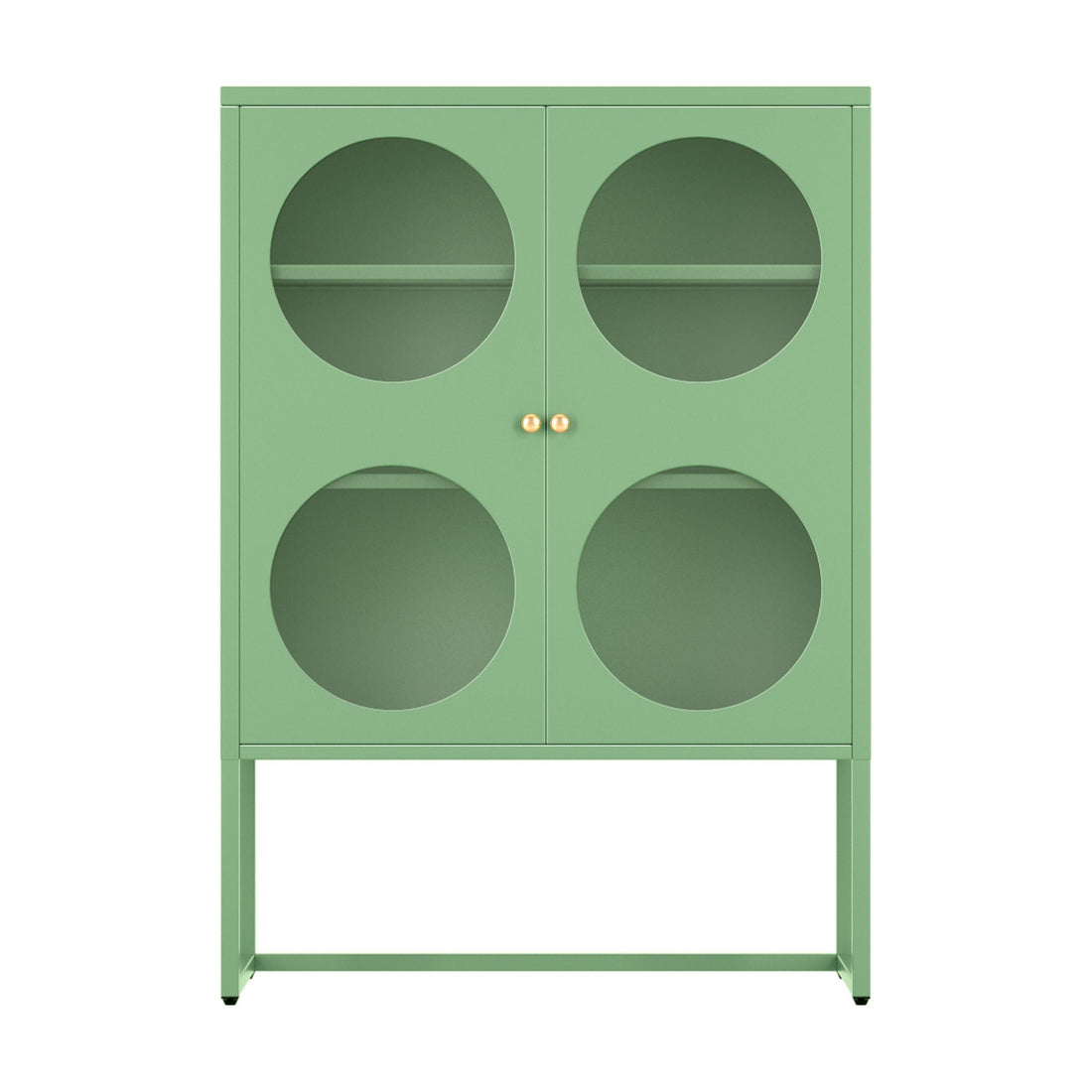 Artiss Buffet Sideboard Metal Cabinet - ELLA Green-Furniture > Living Room-PEROZ Accessories