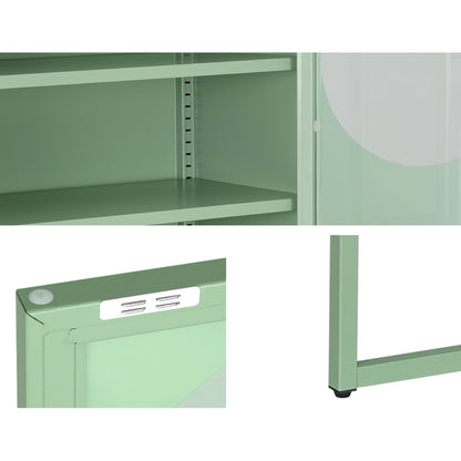 ArtissIn Buffet Sideboard Metal Cabinet - ELLA Green-Furniture &gt; Living Room-PEROZ Accessories