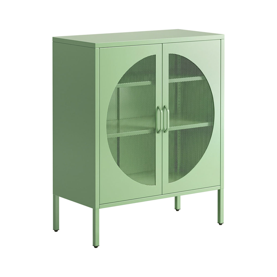 Artiss Buffet Sideboard Metal Cabinet - ELSA Green-Furniture > Dining > Buffets &amp; Sideboards-PEROZ Accessories