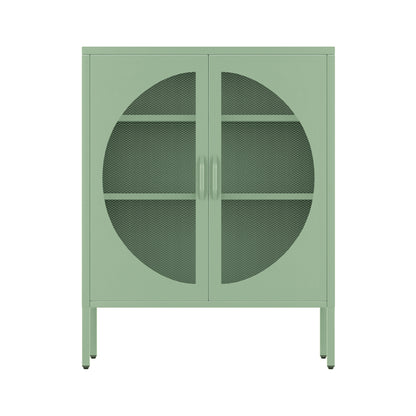 Artiss Buffet Sideboard Metal Cabinet - ELSA Green-Furniture &gt; Dining &gt; Buffets &amp; Sideboards-PEROZ Accessories
