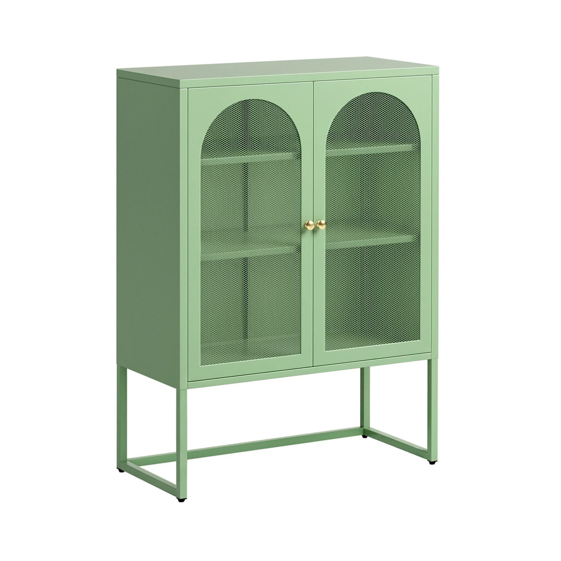 Artiss Buffet Sideboard Metal Cabinet - ELMA Green-Furniture > Living Room-PEROZ Accessories