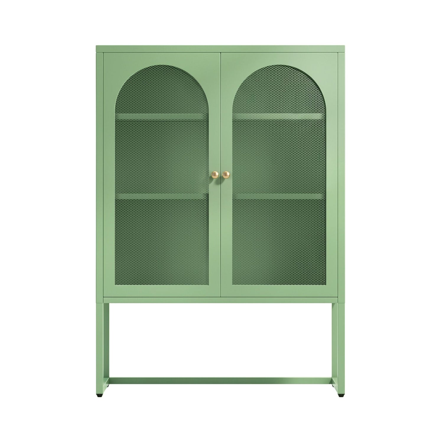 Artiss Buffet Sideboard Metal Cabinet - ELMA Green-Furniture > Living Room-PEROZ Accessories