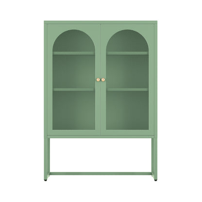 ArtissIn Buffet Sideboard Metal Cabinet - ELMA Green-Furniture &gt; Living Room-PEROZ Accessories