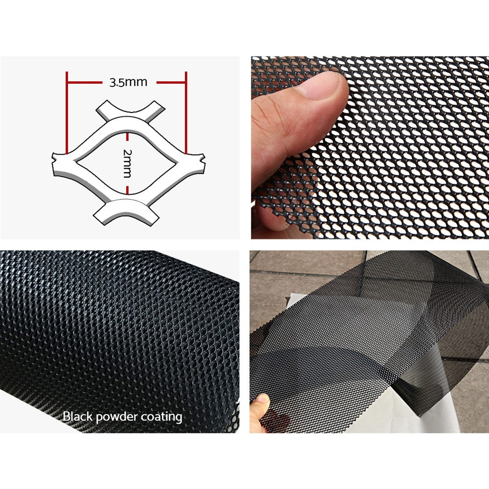 Gardeon Gutter Guard Aluminium Mesh 30M 100x20cm Black-Home &amp; Garden > DIY > Building Materials-PEROZ Accessories