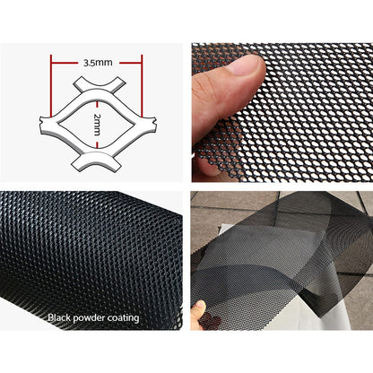 Gardeon Gutter Guard Aluminium Mesh 30M 100x20cm Black-Home &amp; Garden > DIY > Building Materials-PEROZ Accessories