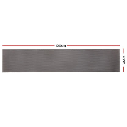 Gardeon Gutter Guard Aluminium Mesh 60M 100x20cm Black-Home &amp; Garden > DIY > Building Materials-PEROZ Accessories