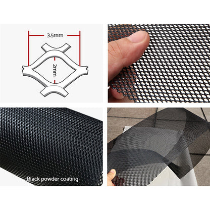 Gardeon Gutter Guard Aluminium Mesh 60M 100x20cm Black-Home &amp; Garden > DIY > Building Materials-PEROZ Accessories
