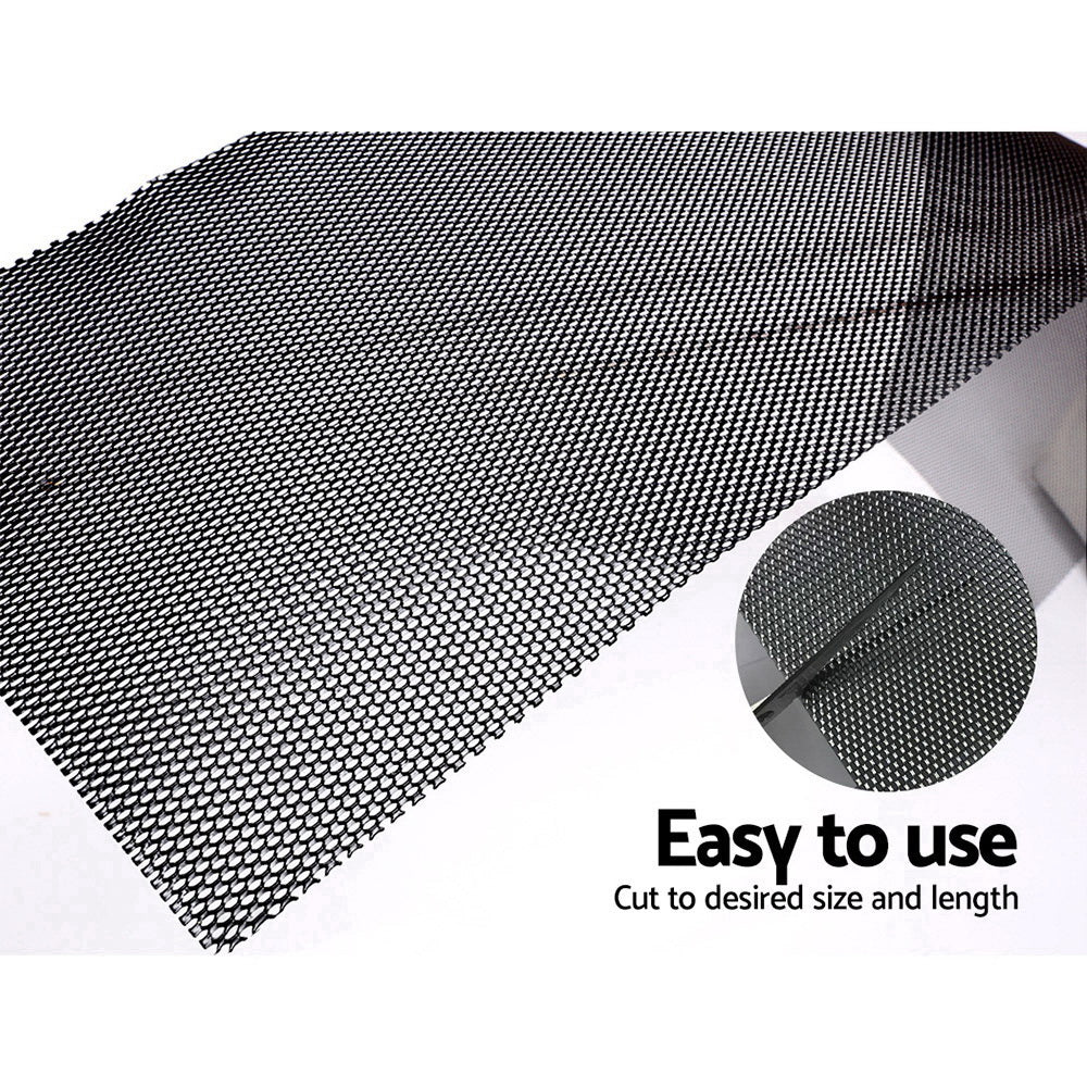 Gardeon Gutter Guard Aluminium Mesh 60M 100x20cm Black-Home &amp; Garden > DIY > Building Materials-PEROZ Accessories