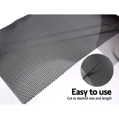 Gardeon Gutter Guard Aluminium Mesh 60M 100x20cm Black-Home &amp; Garden > DIY > Building Materials-PEROZ Accessories