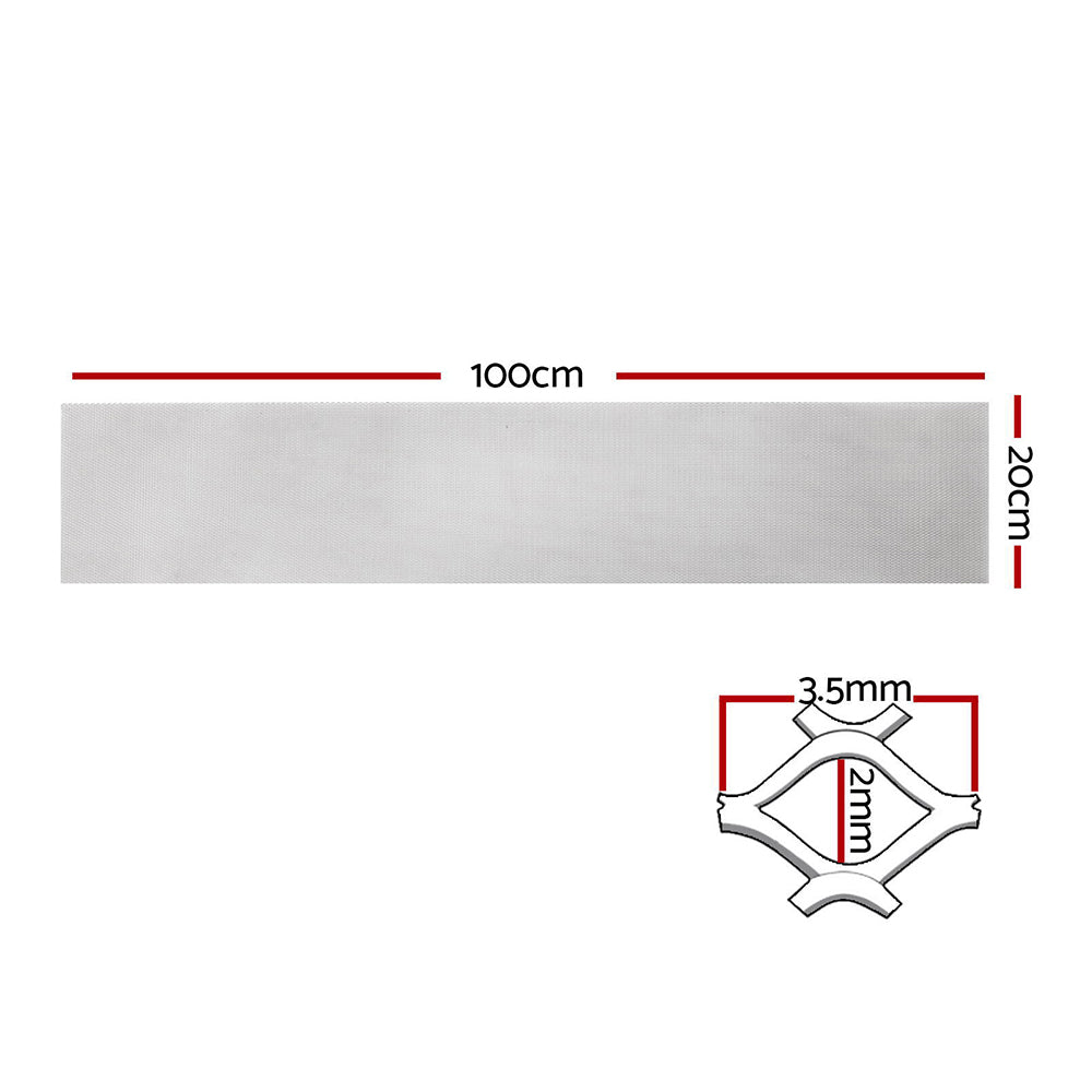 Gardeon Gutter Guard Aluminium Mesh 60M 100x20cm Silver-Home &amp; Garden > DIY > Building Materials-PEROZ Accessories