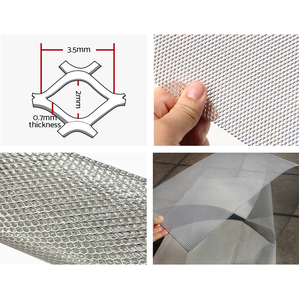 Gardeon Gutter Guard Aluminium Mesh 60M 100x20cm Silver-Home &amp; Garden > DIY > Building Materials-PEROZ Accessories