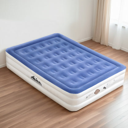 Weisshorn Air Mattress Queen Inflatable Bed 46cm Air bed Cube-Outdoor Recreation &gt; Camping &gt; Inflatable Mattresses-PEROZ Accessories