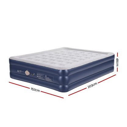 Weisshorn Air Mattress Queen Inflatable Bed 46cm Air bed Cube-Outdoor Recreation > Camping > Inflatable Mattresses-PEROZ Accessories