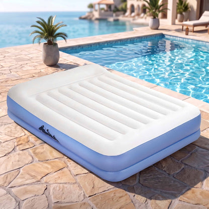 Weisshorn Queen Air Mattress with Rechargeable Cordless Pump 41cm-Outdoor Recreation > Camping > Inflatable Mattresses-PEROZ Accessories