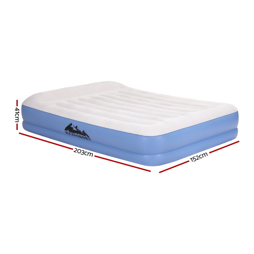 Weisshorn Air Mattress Queen Inflatable Bed 41cm Air bed-Outdoor Recreation &gt; Camping &gt; Inflatable Mattresses-PEROZ Accessories