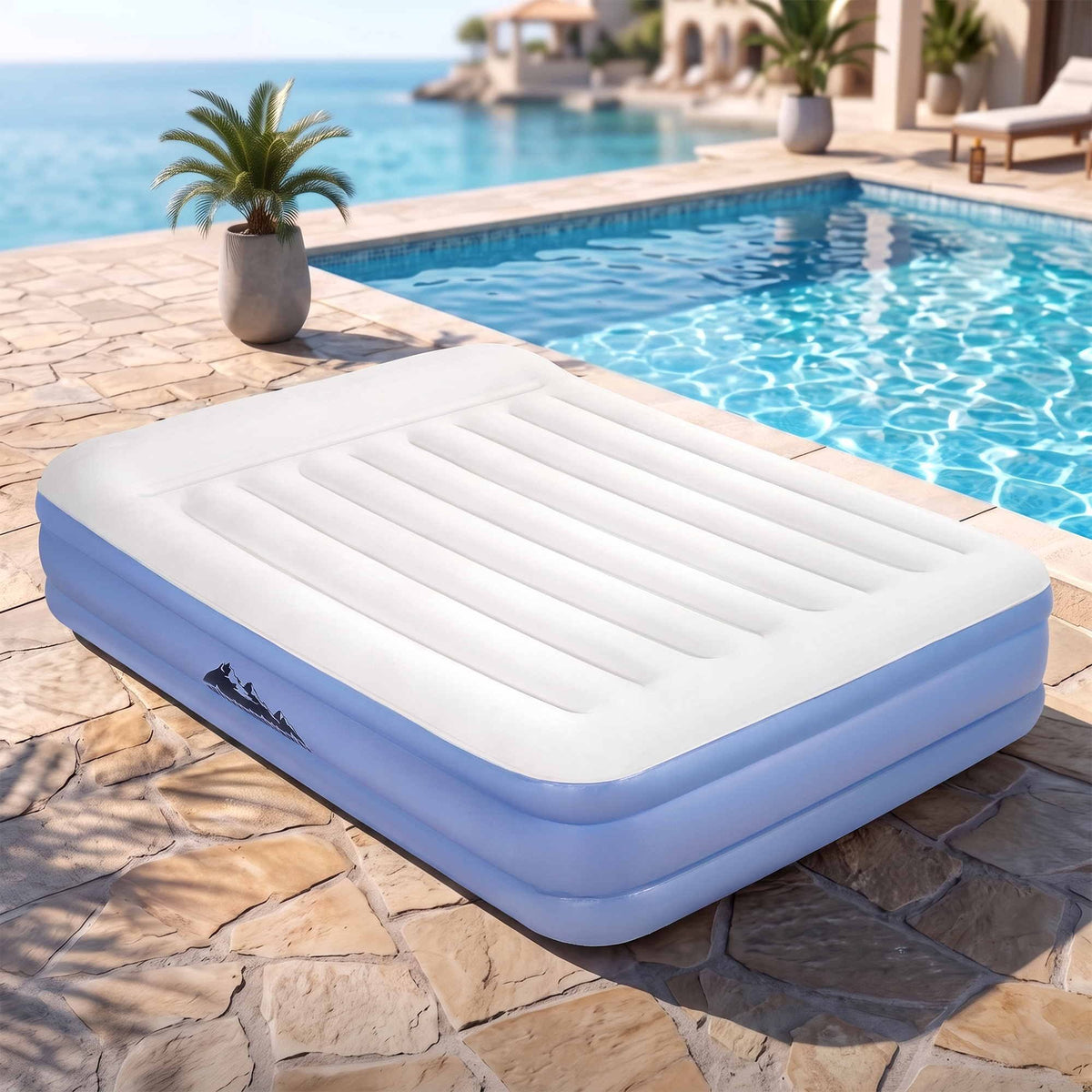 Weisshorn Queen Air Mattress with Rechargeable Cordless Pump 46cm-Outdoor Recreation > Camping > Inflatable Mattresses-PEROZ Accessories