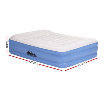 Weisshorn Air Mattress Queen Inflatable Bed 46cm Air bed-Outdoor Recreation &gt; Camping &gt; Inflatable Mattresses-PEROZ Accessories