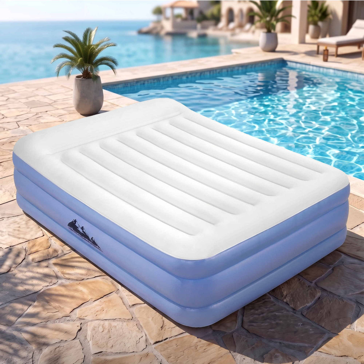 Weisshorn Queen Air Mattress with Rechargeable Cordless Pump 50cm-Outdoor Recreation > Camping > Inflatable Mattresses-PEROZ Accessories