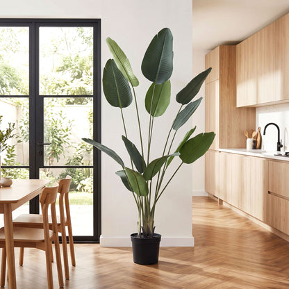 Artiss 180cm Artificial Bird of Paradise Plant Lifelike Textured Leaves Wipe-Clean Indoor Home Decor