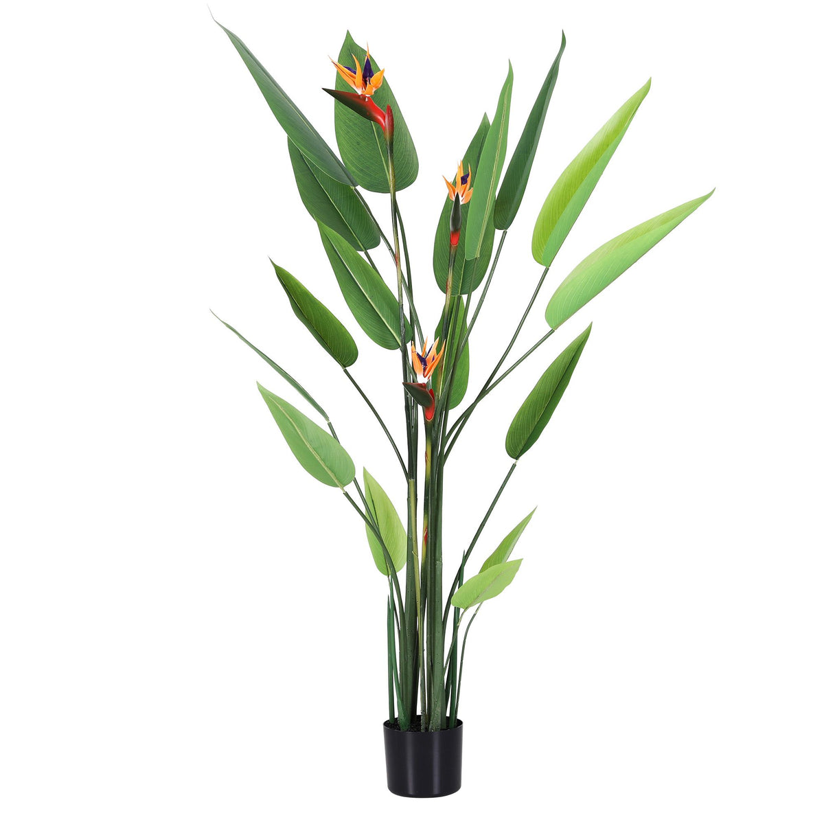 Artiss 150cm Artificial Bird of Paradise Plant with Flowers Realistic Leaves for Home Office Decor-Home &amp; Garden > Artificial Plants > Artificial Flowers &amp; Plants-PEROZ Accessories