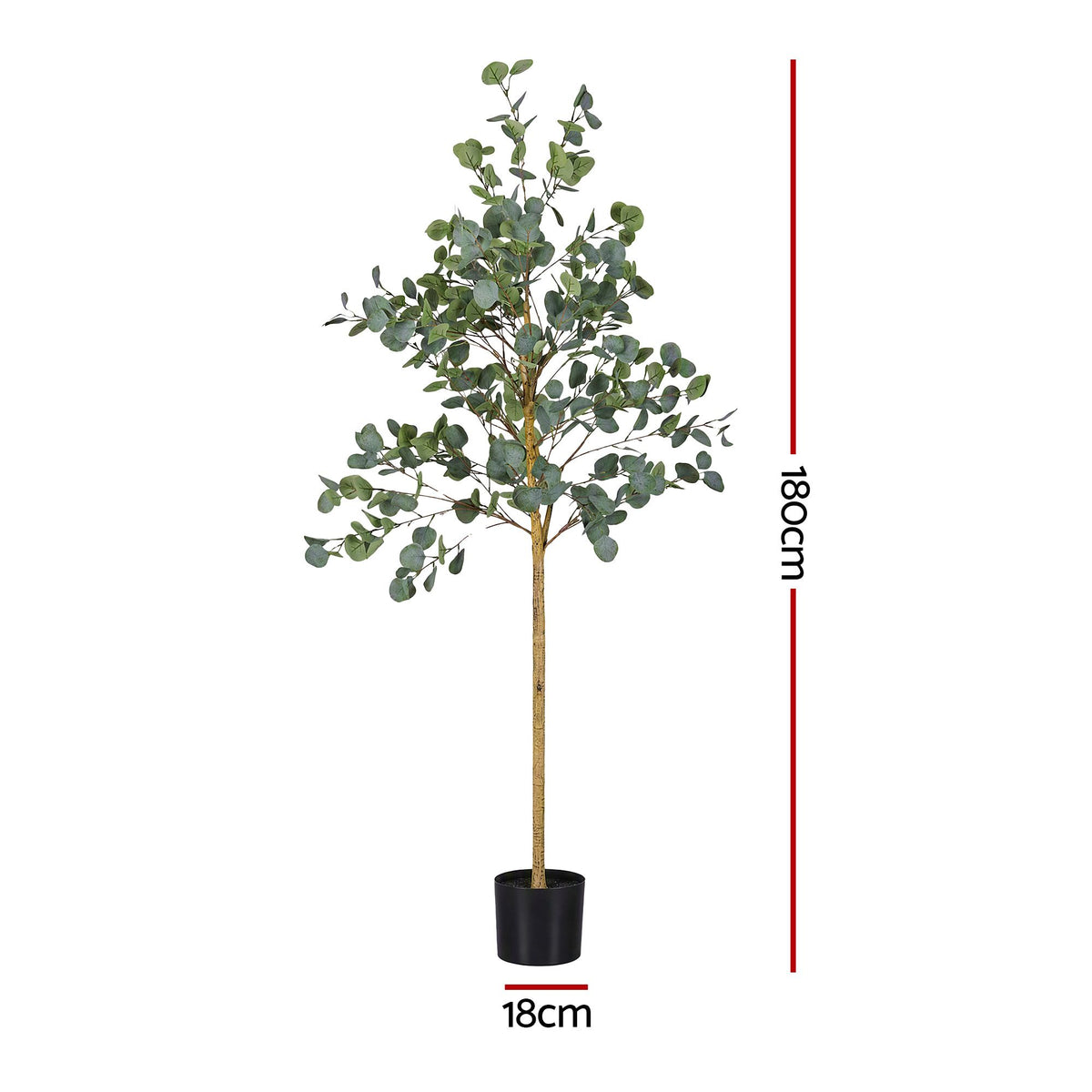 Artiss 180cm Artificial Eucalyptus Tree with Realistic Textured Leaves for Indoor Home Office Decor