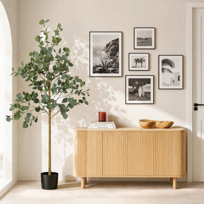 Artiss 180cm Artificial Eucalyptus Tree with Realistic Textured Leaves for Indoor Home Office Decor