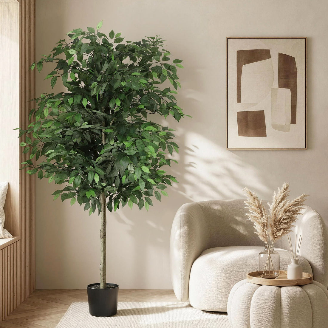 Artiss 180cm Artificial Ficus Tree Faux Trees Indoor Decor Artificial Plants Lifelike Plant 1.8M-Home &amp; Garden > Artificial Plants > Artificial Trees-PEROZ Accessories