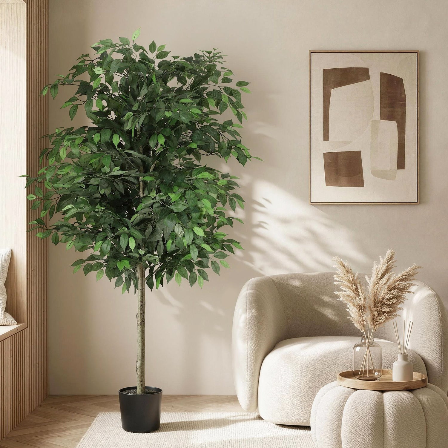 Artiss 180cm Artificial Ficus Tree Faux Trees Indoor Decor Artificial Plants Lifelike Plant 1.8M-Home &amp; Garden > Artificial Plants > Artificial Trees-PEROZ Accessories