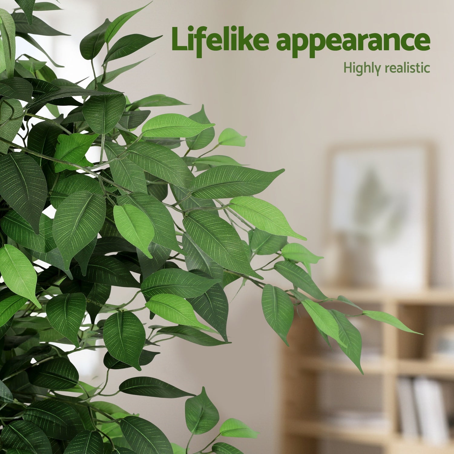 Artiss 180cm Artificial Ficus Tree Faux Trees Indoor Decor Artificial Plants Lifelike Plant 1.8M-Home &amp; Garden > Artificial Plants > Artificial Trees-PEROZ Accessories