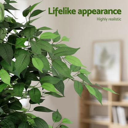 Artiss 180cm Artificial Ficus Tree Faux Trees Indoor Decor Artificial Plants Lifelike Plant 1.8M-Home &amp; Garden > Artificial Plants > Artificial Trees-PEROZ Accessories