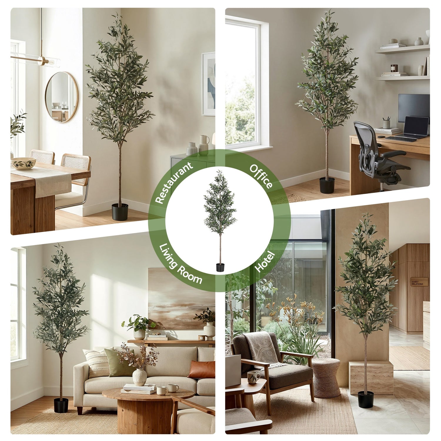 Artiss 210cm Artificial Olive Tree Faux Trees Indoor Decor Artificial Plants Lifelike Plant 2.1M-Home &amp; Garden > Artificial Plants > Artificial Trees-PEROZ Accessories