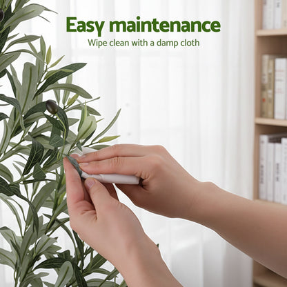 Artiss 210cm Artificial Olive Tree Faux Trees Indoor Decor Artificial Plants Lifelike Plant 2.1M-Home &amp; Garden > Artificial Plants > Artificial Trees-PEROZ Accessories