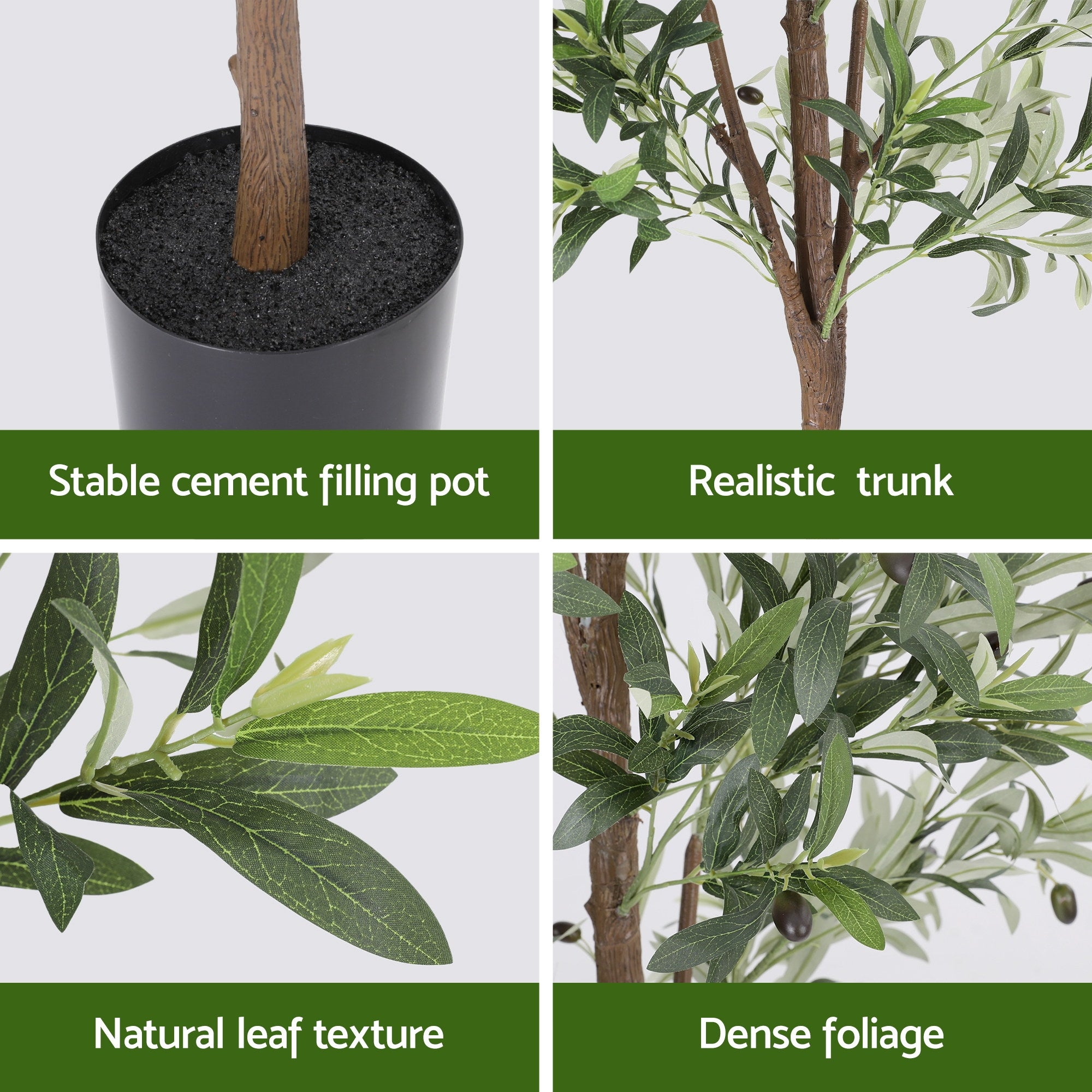 Artiss 210cm Artificial Olive Tree Faux Trees Indoor Decor Artificial Plants Lifelike Plant 2.1M-Home &amp; Garden > Artificial Plants > Artificial Trees-PEROZ Accessories
