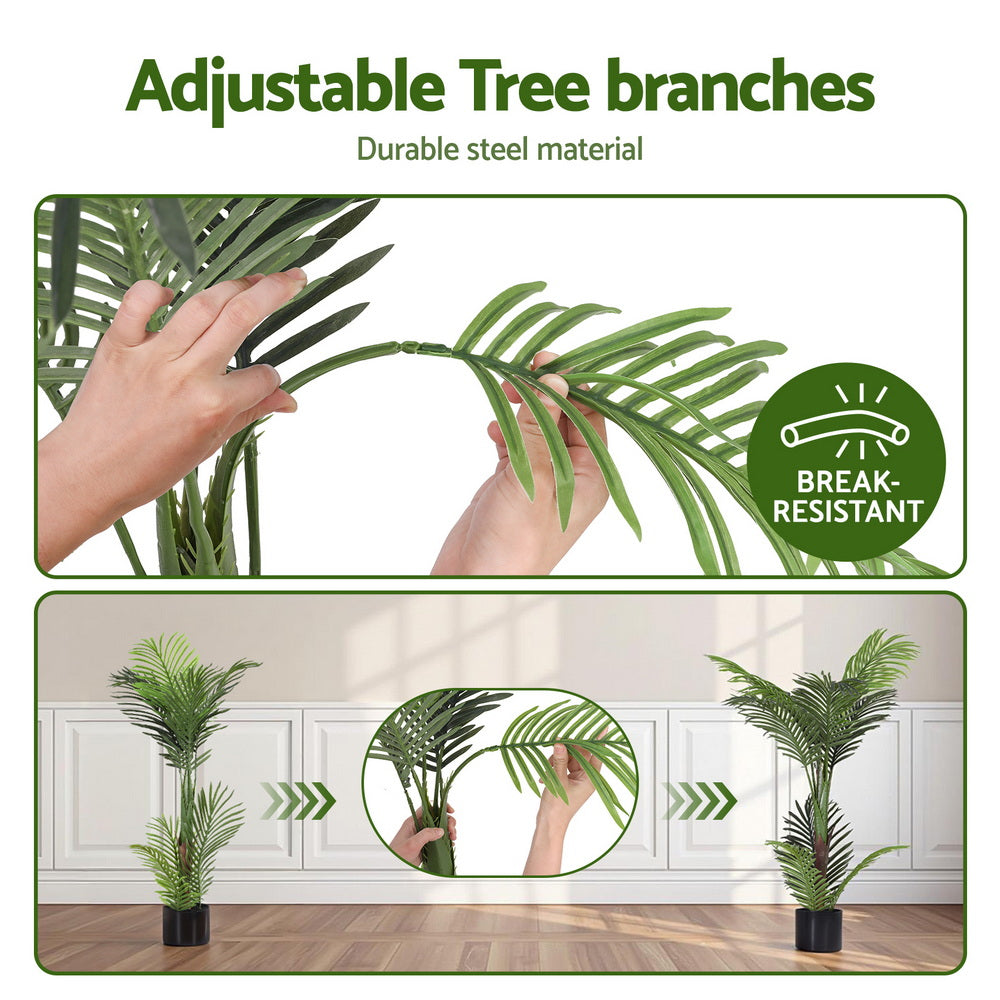 Artiss 100cm Artificial Palm Tree Faux Trees Indoor Decor Artificial Plants Lifelike Plant-Home &amp; Garden &gt; Artificial Plants &gt; Artificial Trees-PEROZ Accessories