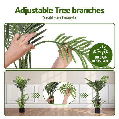 Artiss 100cm Artificial Palm Tree Faux Trees Indoor Decor Artificial Plants Lifelike Plant-Home &amp; Garden &gt; Artificial Plants &gt; Artificial Trees-PEROZ Accessories