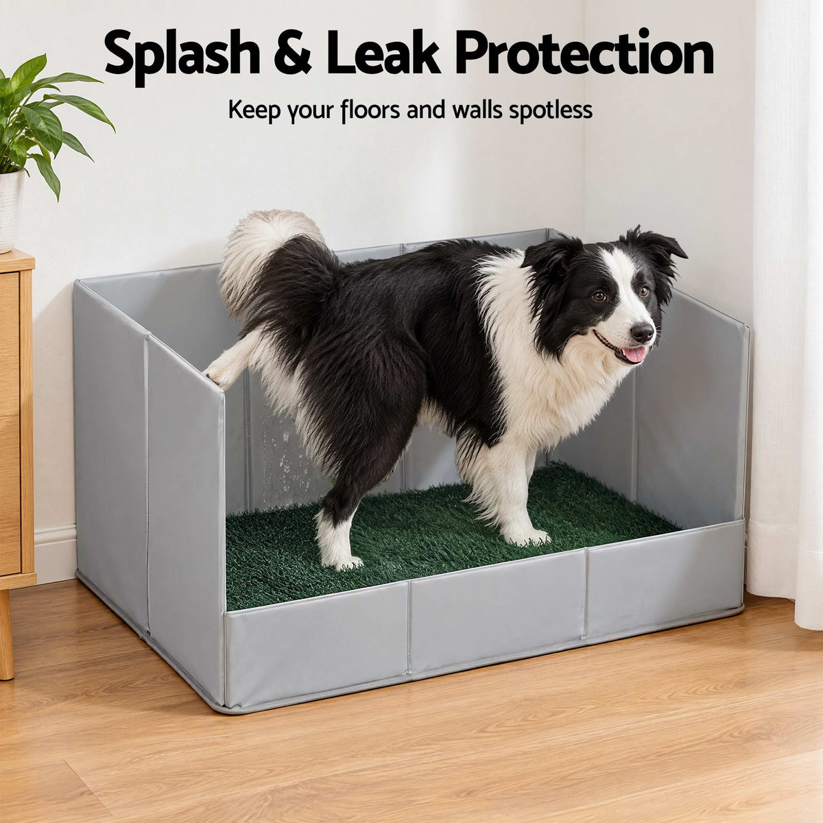 Prime Turf Foldable Dog Grass Potty Pad High Wall Tray for Apartment Balcony RV travel L-Home &amp; Garden > Artificial Plants > Artificial Grass-PEROZ Accessories