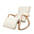 Artiss Rocking Armchair Footrest Nursing Beige Afton-Armchairs-PEROZ Accessories