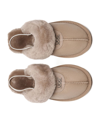 Australian Shepherd UGG Waffle Plus Slingback Slippers - AS2042-Slingback Slippers-PEROZ Accessories