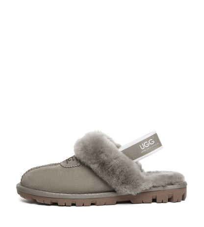 Australian Shepherd UGG Waffle Plus Slingback Slippers - AS2042-Slingback Slippers-PEROZ Accessories