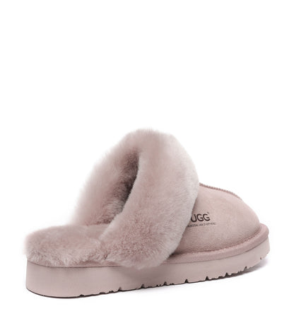 Australian Shepherd UGG Slippers Australia Premium Sheepskin Women Muffin Slipper Special - AS2051-Slippers-PEROZ Accessories