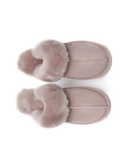 Australian Shepherd UGG Slippers Australia Premium Sheepskin Women Muffin Slipper Special - AS2051-Slippers-PEROZ Accessories