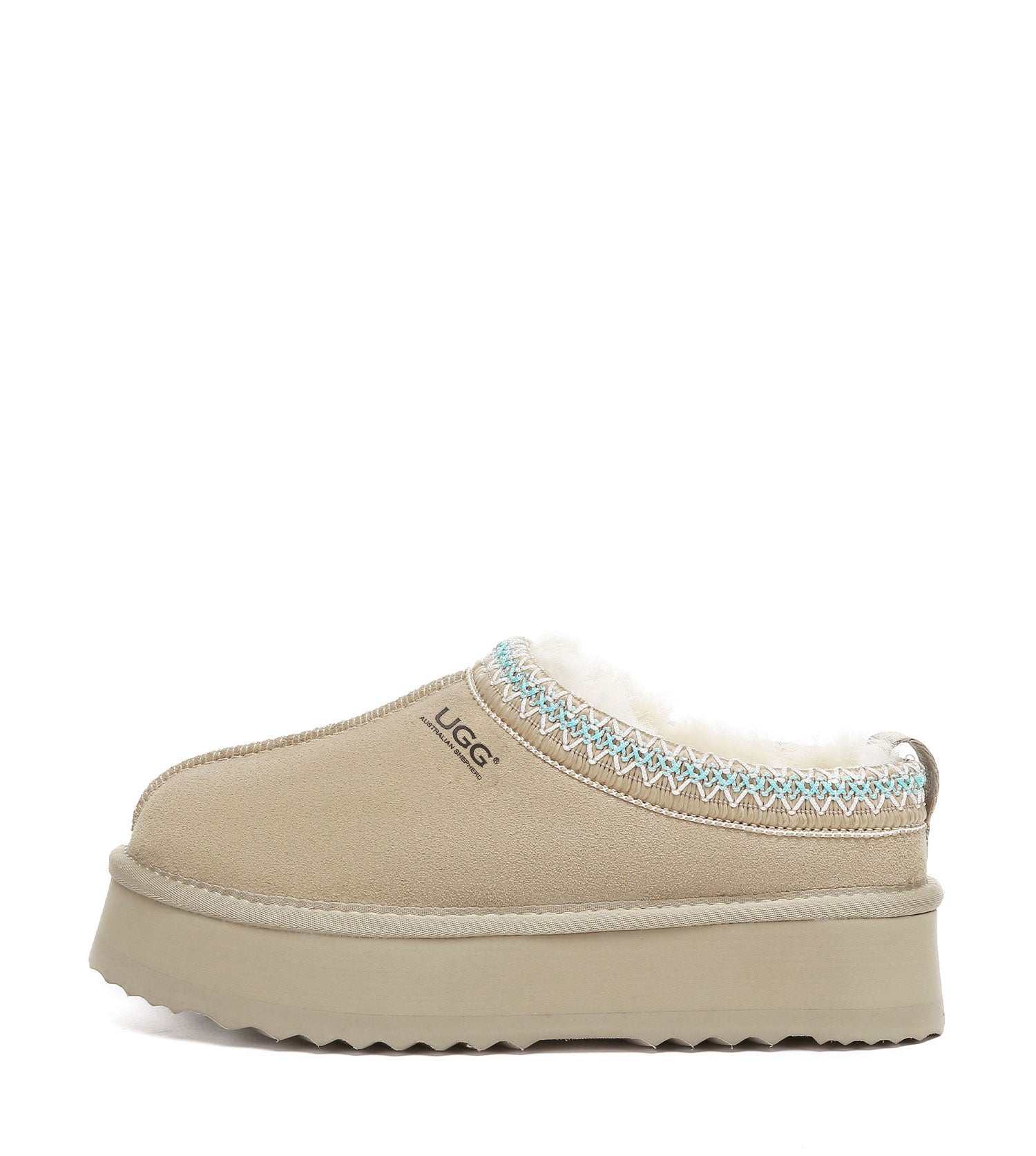 AUSTRALIAN SHEPHERD® UGG Slippers Sheepskin Wool Ankle Platform Tazzy Ventus-UGG Slippers-PEROZ Accessories