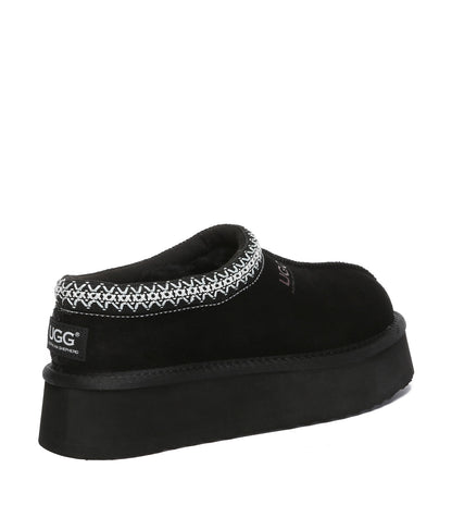 Australian Shepherd Hippie Platform | House Shoes AS2062-Slippers-PEROZ Accessories
