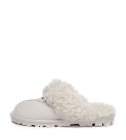 Australian Shepherd UGG Waffle Curly Slippers - AS2064-Slippers-PEROZ Accessories