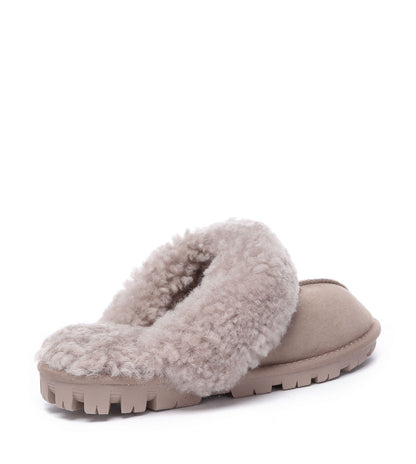 Australian Shepherd UGG Waffle Curly Slippers - AS2064-Slippers-PEROZ Accessories